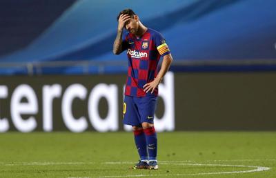 BARCELONA - BAYERN 2-8. FOTO Imaginile neputinței! Leo Messi, DĂRÂMAT după eșecul usturător din Champions League