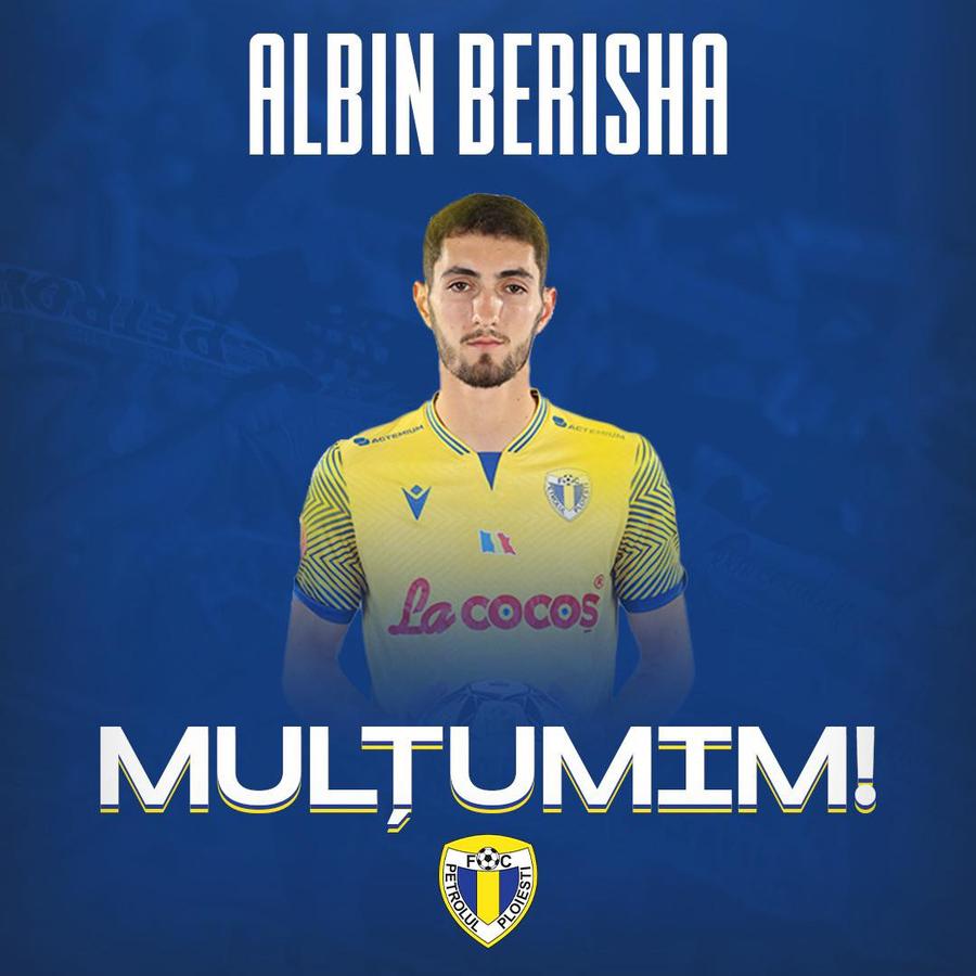 Albin Berisha a plecat de la Petrolul, foto: Facebook FC Petrolul Ploiești Plecare de ultimă oră din Superliga! S-a transferat în Germania: „Mult succes în continuare!”