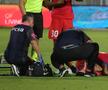Olaru, accidentat în Drita - FCSB / FOTO: Ionuț Iordache (GSP.ro)