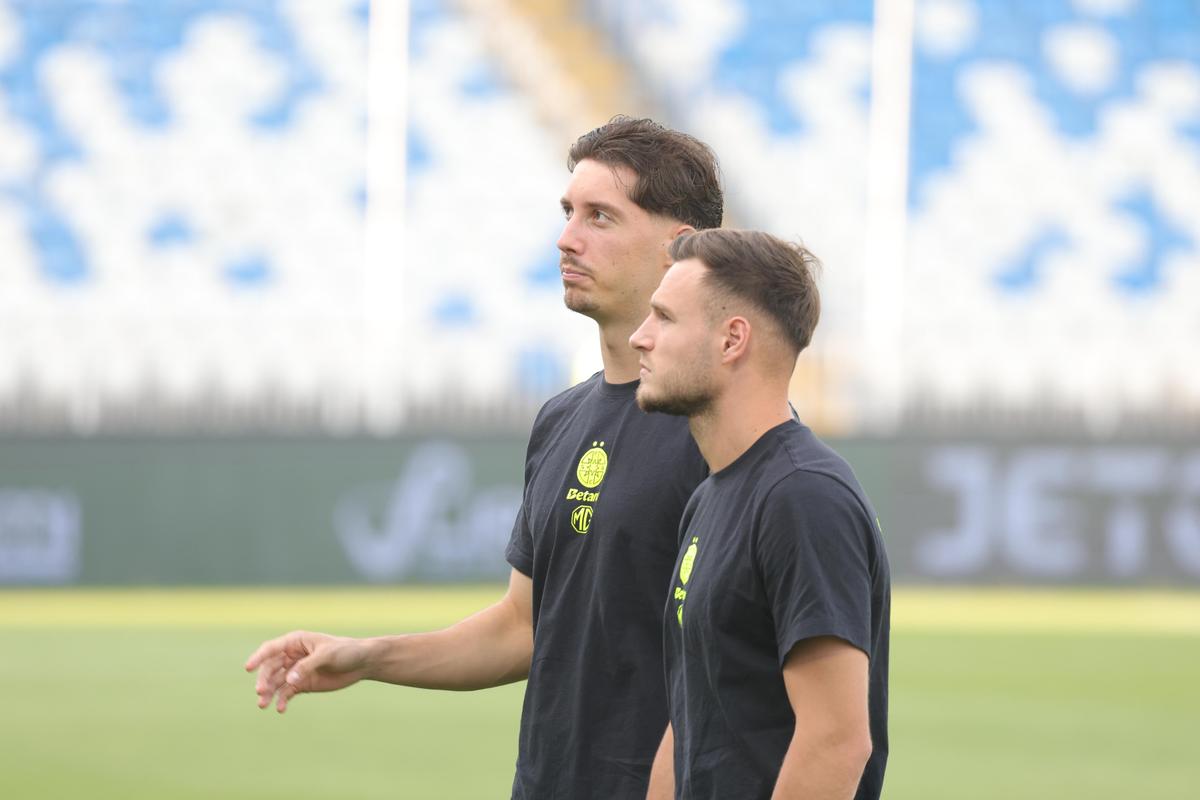 Drita - FCSB, imagini de pe gazon, înainte de meci