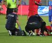 Olaru, accidentat în Drita - FCSB / FOTO: Ionuț Iordache (GSP.ro)