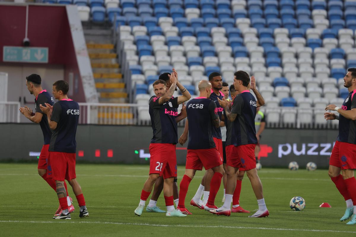 Drita - FCSB, imagini de pe gazon, înainte de meci