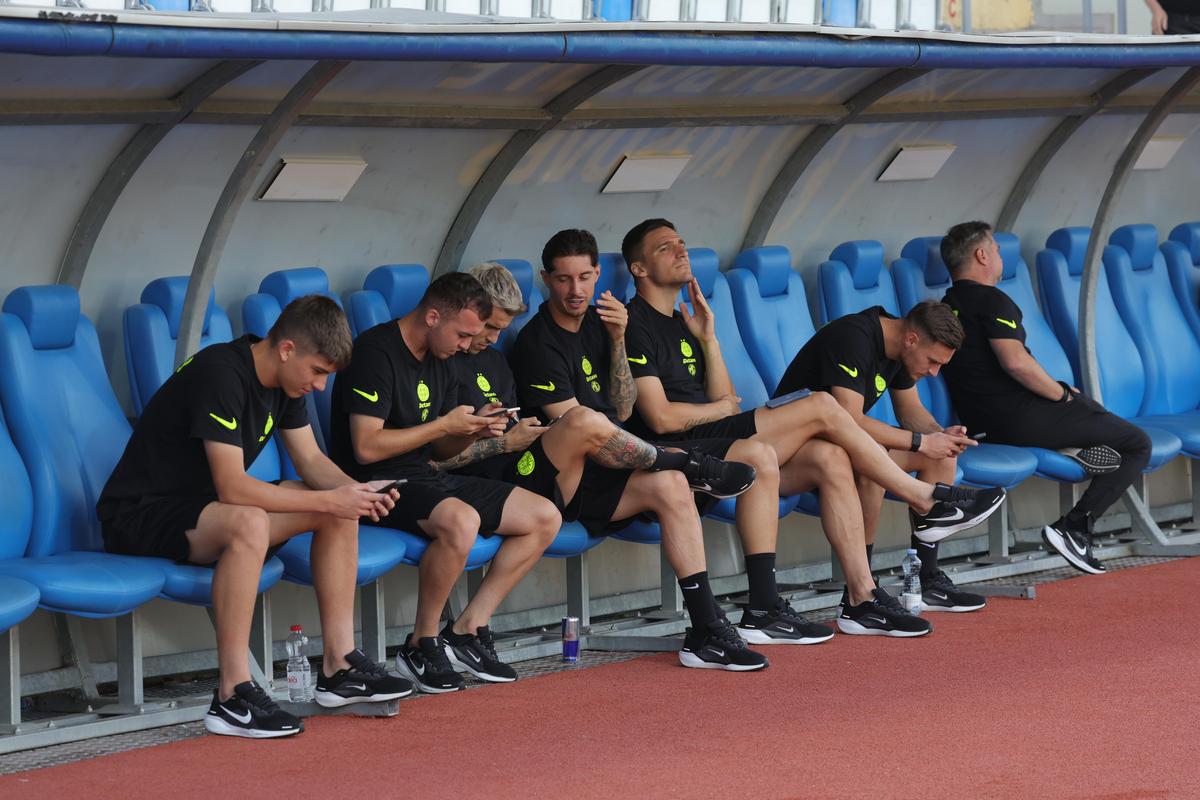Drita - FCSB, imagini de pe gazon, înainte de meci