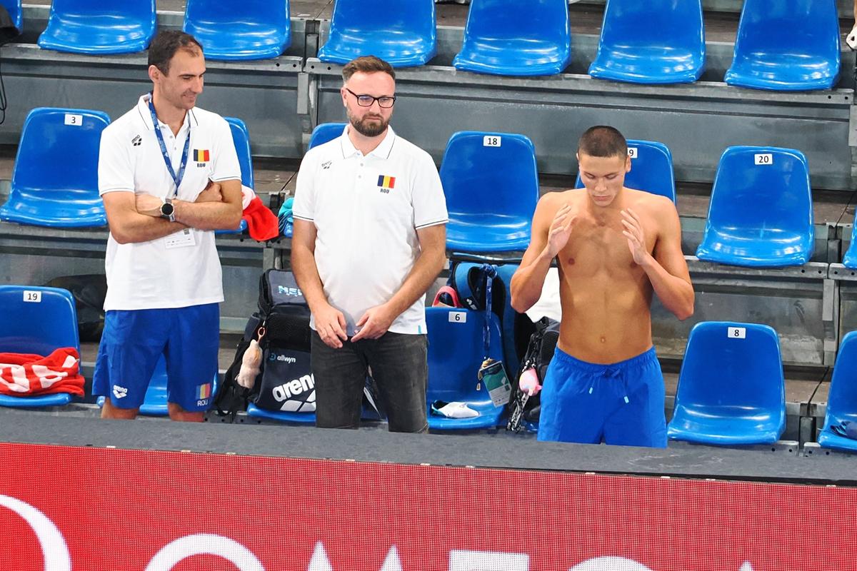David Popovici, antrenament înaintea finalei la 200 metri liber