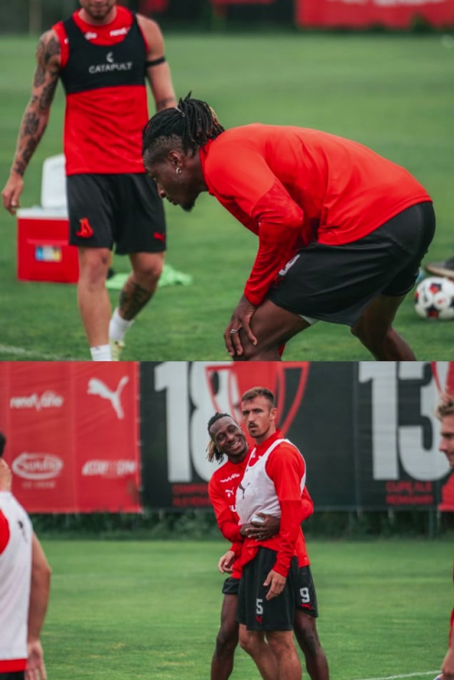Karamoko, la antrenamentele lui Dinamo // foto: Instagram Surprizele pregătite de Nuno Campos pentru derby-ul cu Rapid: doi jucători noi și o revenire neașteptată