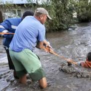Mai multe localități din Galați, printre care și Pechea, au fost acoperite de ape în urma inundațiilor provocate de ciclonul Boris / Sursă foto: Facebook