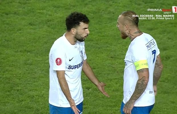 Scene incredibile în Petrolul - Farul » Alibec s-a dus glonț către coechipier! Hagi a privit uimit: „Ce faci?!”