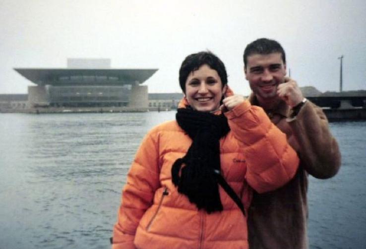 Verișorii Steluța Luca și Lucian Bute, originari din Pechea, în 2007 / Sursă foto: jurnalul.ro