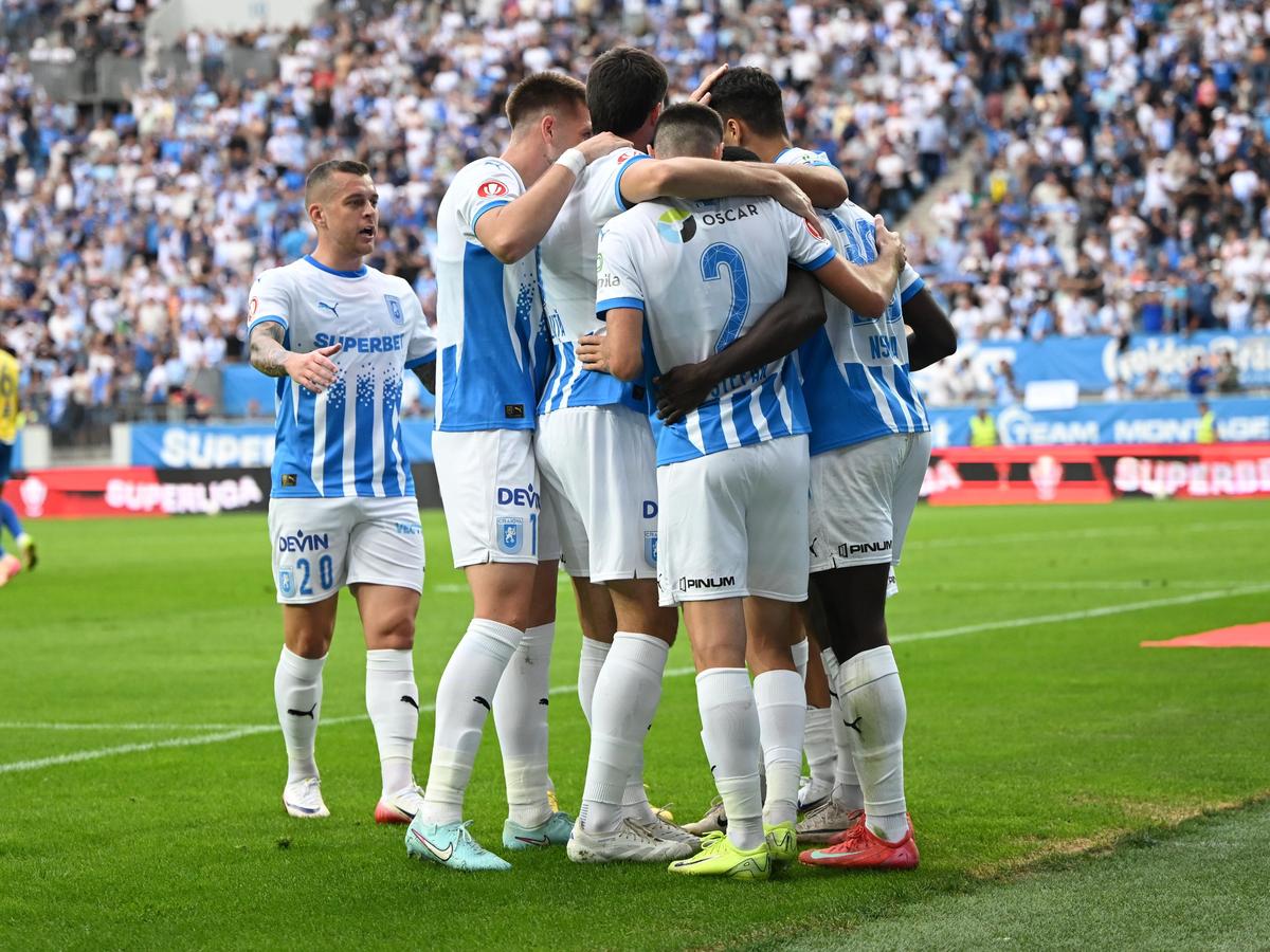 Lider solid: Universitatea Craiova nu i-a lăsat nicio șansă Farului! Clasamentul în Superliga: ritm infernal propus de olteni