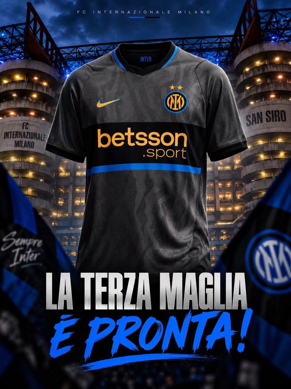 Inter și-a lansat al treilea tricou de joc pentru sezonul 2026-2027