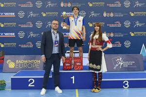 Badminton la Max » Puștiul din Brașov a intrat în programele Federației europene și a ajuns pe locul 3 în clasamentul continental U17