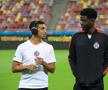 Aymen Boutoutaou și Eddy Gnahore, înainte de FCSB - Petrolul // foto: Ionuț Iordache