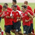 Fabrice Fernandes (primul din stânga), lângă Zicu, Dănciulescu și Radu Ștefan / Sursă: Gazeta Sporturilor