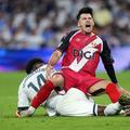 Aurelien Tchouameni, într-un duel cu Andrei Rațiu, în Real Madrid - Rayo 4-1 / Foto: Imago