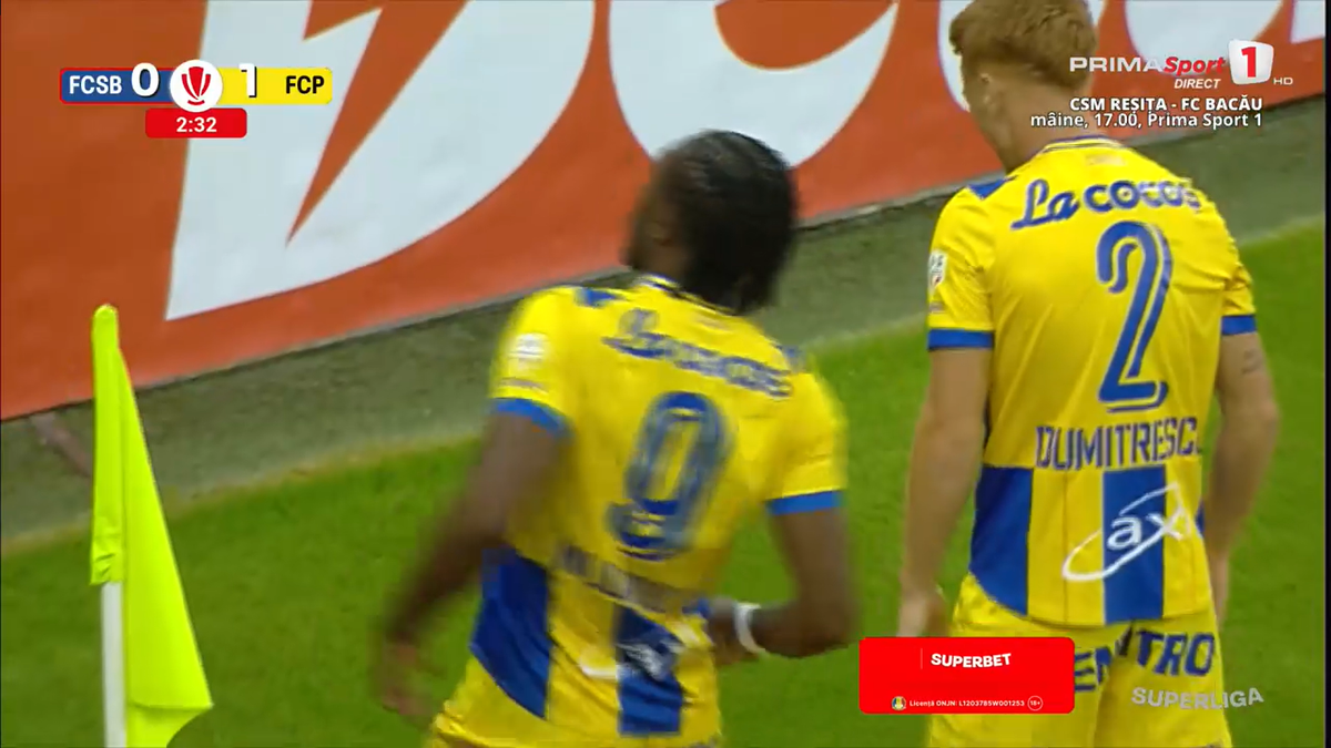 Ce fază au putut crea! Defensiva FCSB, făcută franjuri de Petrolul după doar 3 minute