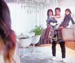 Imagini din timpul unei reclame TV