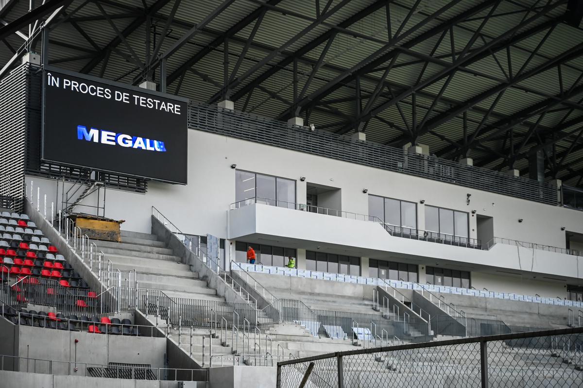 Imagini noi cu stadionul din Sibiu