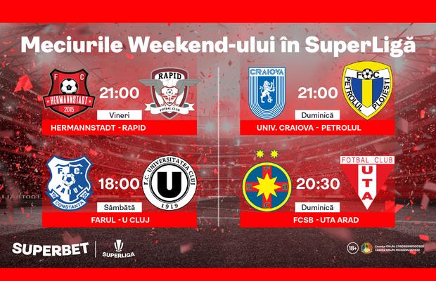 SuperWeekend în SuperLigă! Vezi Oferta Superbet și alege SuperCotele "verzi"