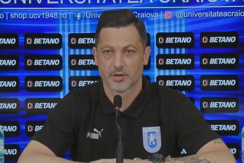 Mirel Rădoi (41 de ani) și-a pus în gardă elevii înaintea meciului CS Universitatea Craiova - Petrolul, din runda cu numărul 14 din Liga 1.