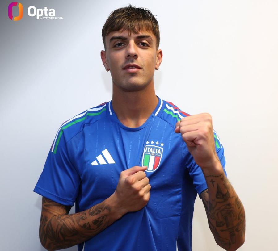 La doar trei zile după a 23-a aniversare, Daniel Maldini, campion cu Milan în 2021-2022, a prins 17 minute cu Israel (4-1) / Foto: Opta Dinastia MalTRIni merge mai departe