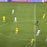 Denis Drăguș, gol în Cipru - România 2-2, din pasa decisivă a lui Răzvan Marin // foto: frf