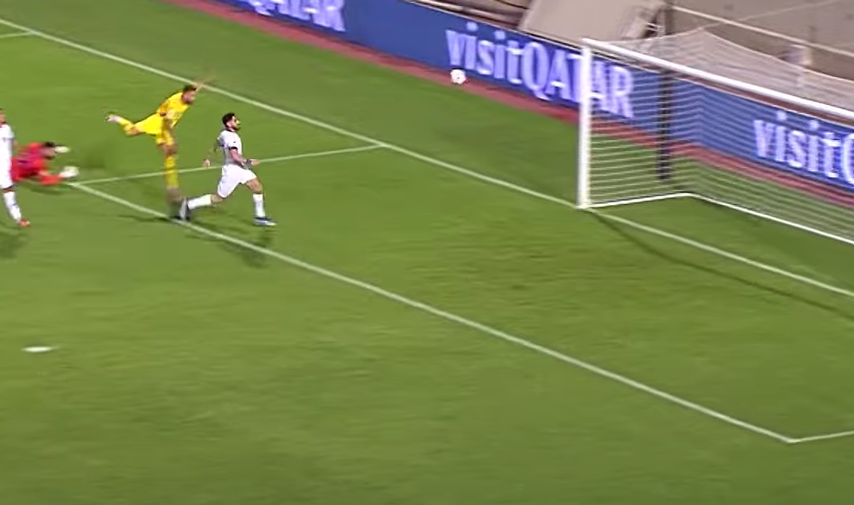 Denis Drăguș, gol în Cipru - România 2-2, din pasa decisivă a lui Răzvan Marin