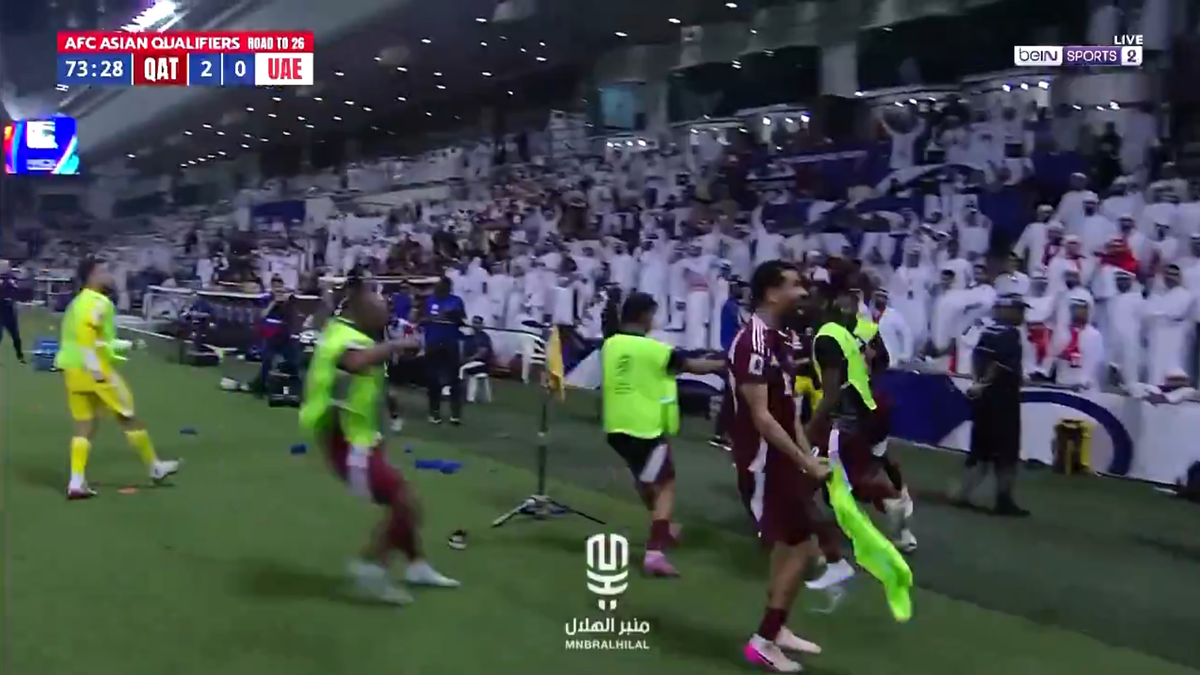 Incidente în timpul meciului Qatar - Emiratele Arabe Unite