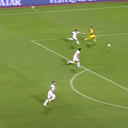 Denis Drăguș, gol în Cipru - România 2-2, din pasa decisivă a lui Răzvan Marin // foto: frf