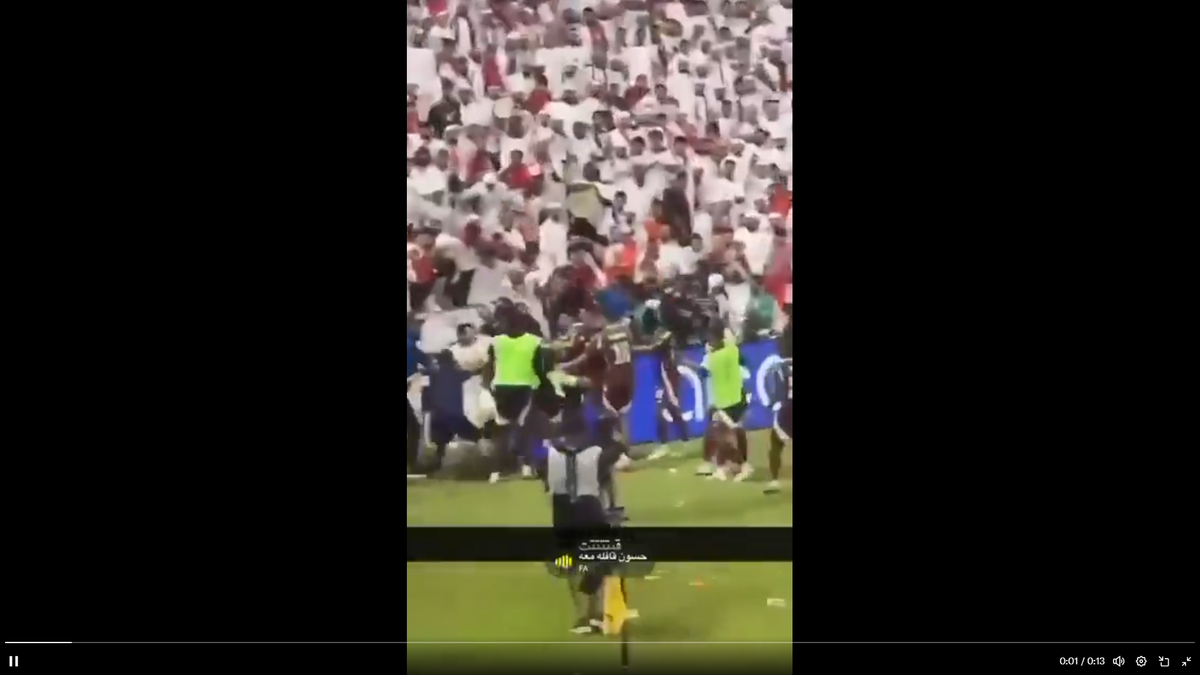 Incidente în timpul meciului Qatar - Emiratele Arabe Unite