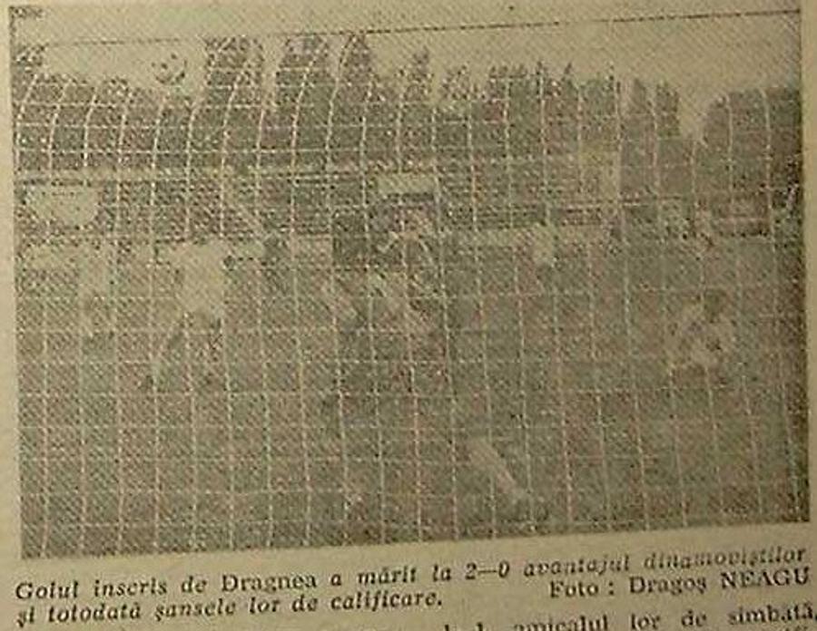 Golul de 2-0 marcat de Dragnea în Dinamo - Levski (3-0), 1981, a liniștit repede apele în duelul din Ștefan cel Mare, arbitrat de Talat Tokat. Foto: arhiva GSP Arhivele Securității: imagini rare și detalii explozive din culisele europene ale lui Dinamo - mese de lux, bani, fete și vacanțe pentru arbitri + „A apreciat-o pe informatoarea «Brândușa»”