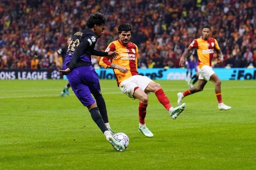 Faza lui Lamine Yamal, din Galatasaray - Barcelona 1-4 / Foto: Imago Images