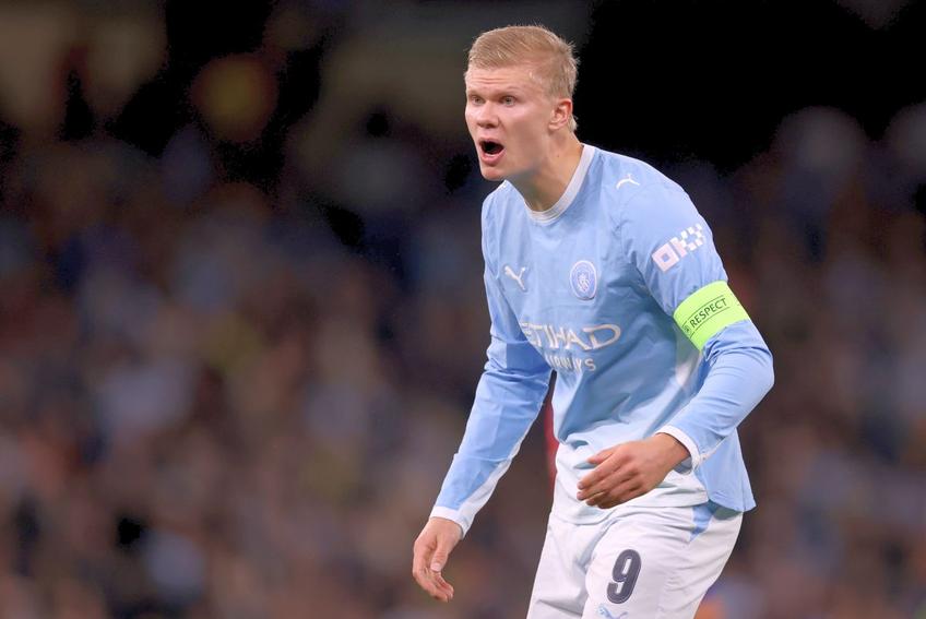 Erling Haaland, în Manchester City - PSG / FOTO: Getty Images