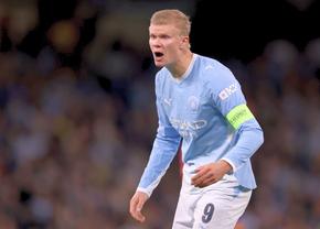 Singurul motiv de bucurie al lui Erling Haaland într-o seară complicată pentru Manchester City