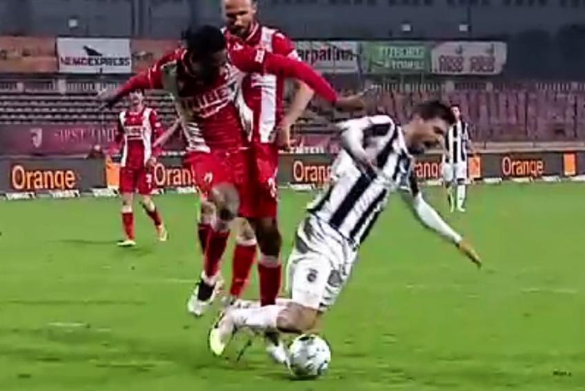 Astra a cerut penalty pe final de meci. Captură Digi Sport