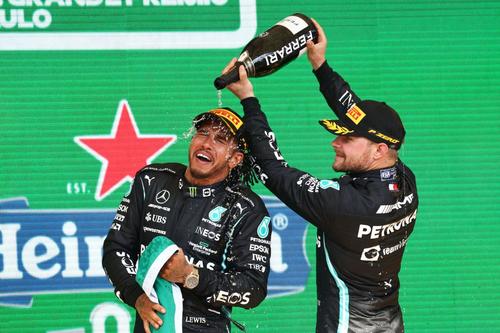 Ambii piloți Mercedes s-au clasat pe podium la Interlagos // foto: Imago Images