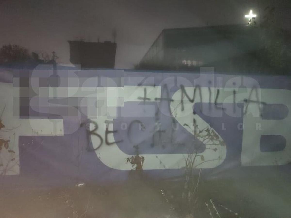 Baza FCSB, vandalizată