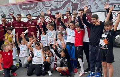Cum trebuie să joci pentru Rapid? Răspunsul unui copil i-a impresionat pe jucători: „Ca și cum ai lupta pentru propria familie într-un război!”