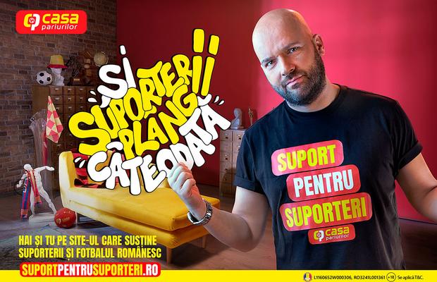 Casa Pariurilor, alături de suporterii și fotbaliștii români, prin programul „Suport pentru Suporteri”