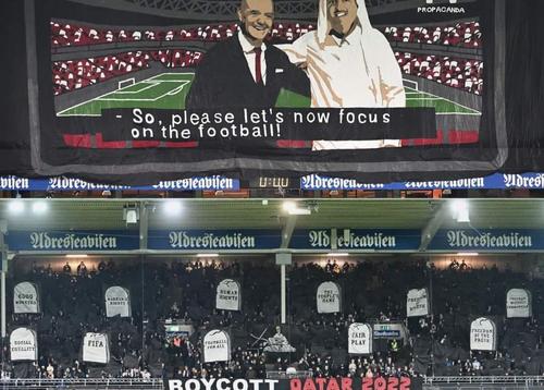 Scenografia afișată la duelul Rosenborg vs Sarpsborg / Sursă foto: Facebook@ ULTRAS-TIFO.net