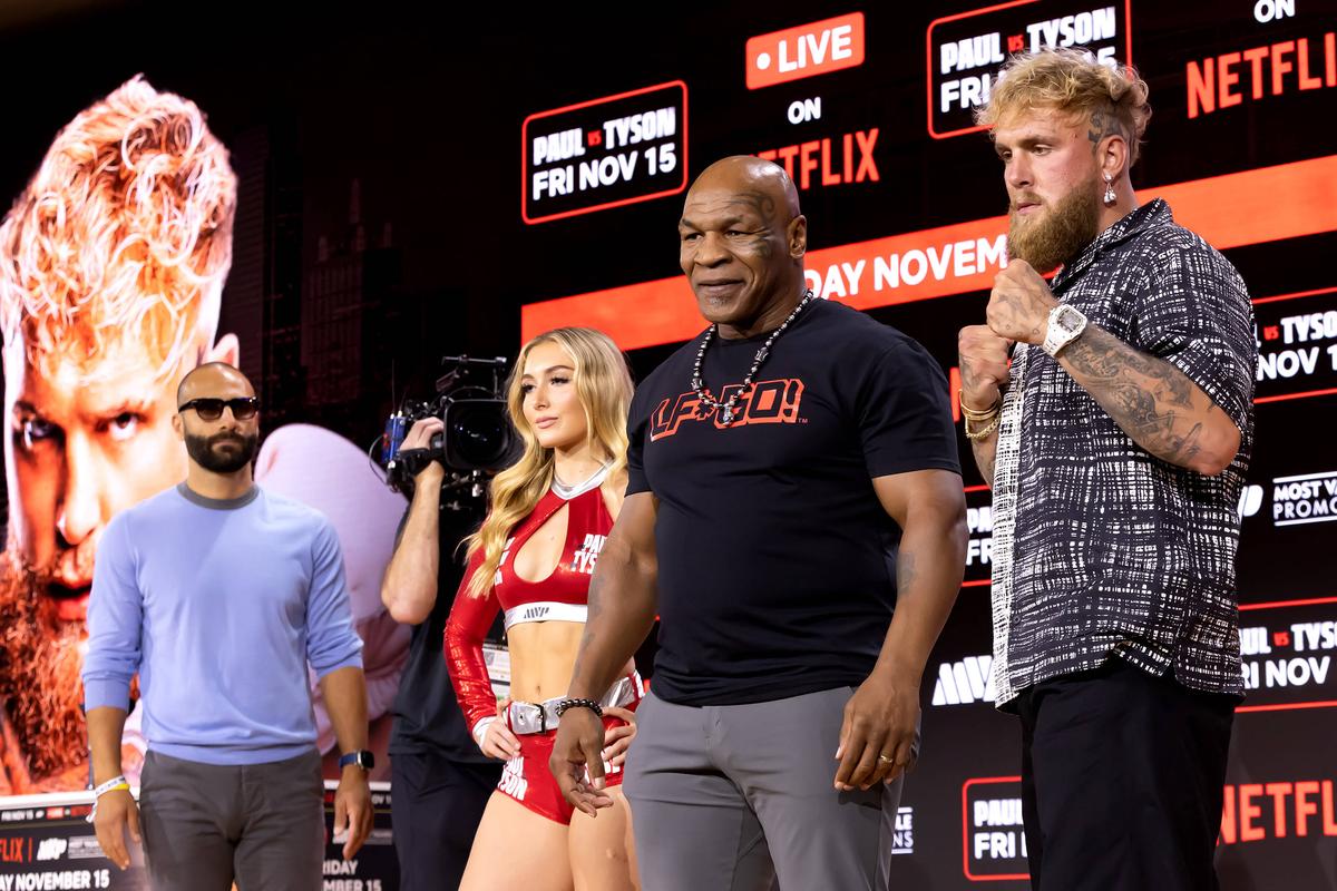 Mike Tyson, conferință înainte de meciul cu Jake Paul