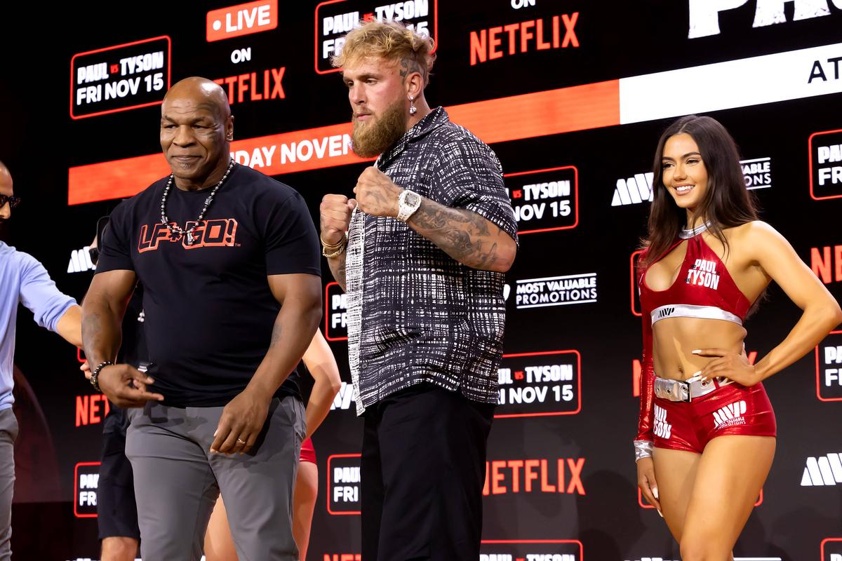 Mike Tyson, conferință înainte de meciul cu Jake Paul