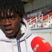Aboubacar Campaore, în timpul interviului acordat echipei GSP / FOTO: Sebastian Culea