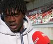 Aboubacar Campaore, în timpul interviului acordat echipei GSP / FOTO: Sebastian Culea