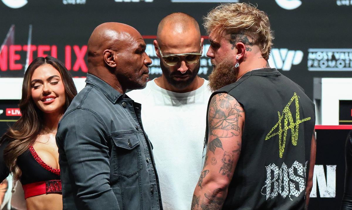 Mike Tyson, conferință înainte de meciul cu Jake Paul