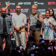 Mike Tyson, conferință înainte de meciul cu Jake Paul/ foto Imago Images
