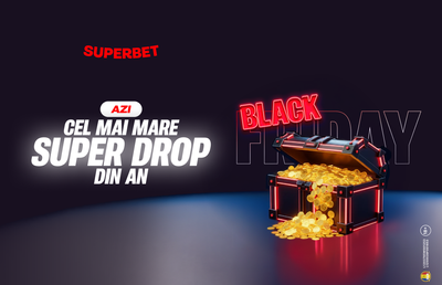 A început Black Friday la Superbet! Surprize peste surprize la cel mai mare Super Drop din an