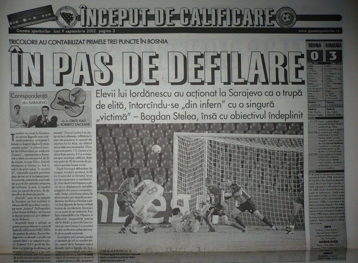 Alte vremuri! Bosnia - România din septembrie 2002, ultima victorie tricoloră pe pământ bosniac