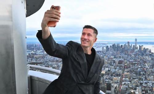 Robert Lewandowski, la New York / Foto: Instagram
