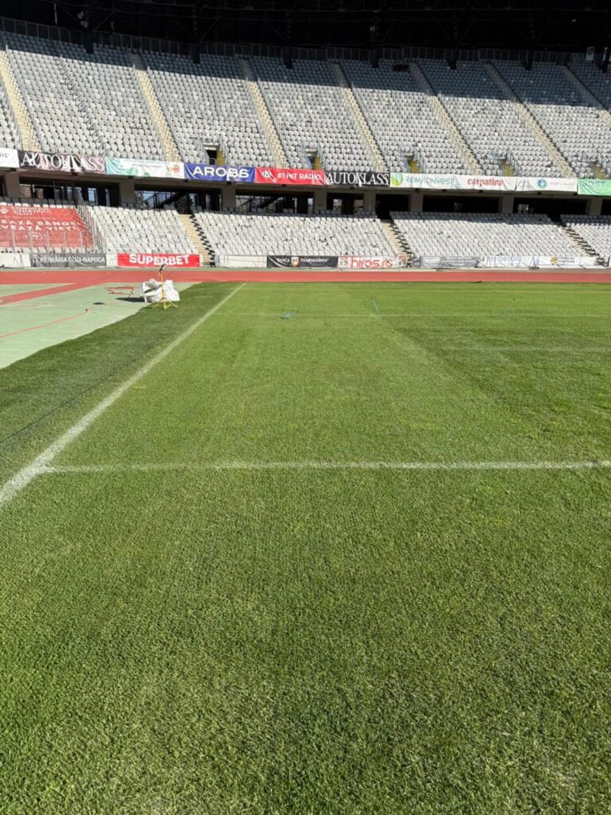 Se montează un nou gazon pe Cluj Arena » Când va fi inaugurat