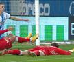 CSU Craiova - UTA, fault Bancu / FOTO: Captură TV @Digi Sport 1